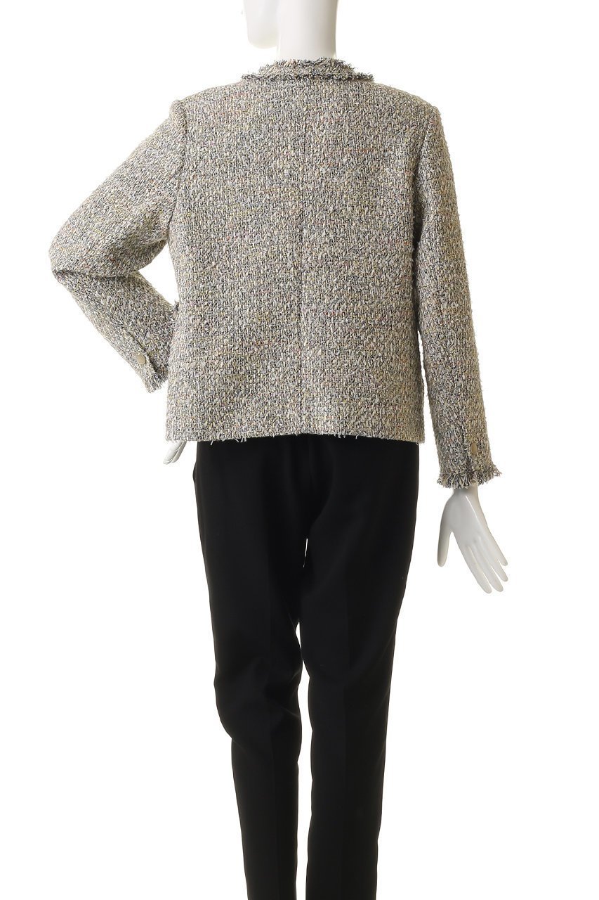 【エブール/ebure】のマルチツィード ダブルブレストジャケット 人気、トレンドファッション・服の通販 founy(ファニー) 　ファッション　Fashion　レディースファッション　Fashion for Women　アウター　Coat / Outerwear Collection　レディースジャケット・軽アウター　Jackets　2026年　2026　おすすめ　Recommended / Our Picks　イタリア　Italy　オケージョン　Occasion Wear　ジャケット　Jacket, Outerwear　ツイード／ツィード　Choker, Choker Necklace　デニム　Denim, Jeans Material　バイアス　Bias, Diagonal Cut　フィット　Fit, Slim Fit　ポケット　Pocket, Pocket Detail　メタル　Metal, Metal Parts　夏　Summer　春　Spring　S/S・春夏　SS, Spring/Summer, Warm Season　other-4|ID: prp329100004828100 ipo3291000000035849703