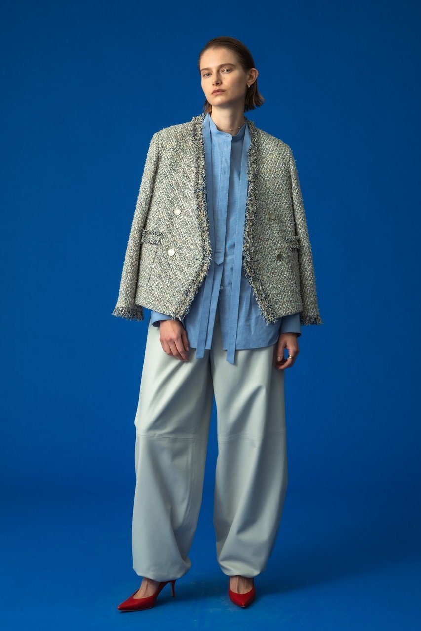 【エブール/ebure】のマルチツィード ダブルブレストジャケット 人気、トレンドファッション・服の通販 founy(ファニー) 　ファッション　Fashion　レディースファッション　Fashion for Women　アウター　Coat / Outerwear Collection　レディースジャケット・軽アウター　Jackets　2026年　2026　おすすめ　Recommended / Our Picks　イタリア　Italy　オケージョン　Occasion Wear　ジャケット　Jacket, Outerwear　ツイード／ツィード　Choker, Choker Necklace　デニム　Denim, Jeans Material　バイアス　Bias, Diagonal Cut　フィット　Fit, Slim Fit　ポケット　Pocket, Pocket Detail　メタル　Metal, Metal Parts　夏　Summer　春　Spring　S/S・春夏　SS, Spring/Summer, Warm Season　other-8|ID: prp329100004828100 ipo3291000000035849709