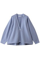 【エブール/ebure】のコットンナイロンミドルゲージニット Vネックカーディガン 人気、トレンドファッション・服の通販 founy(ファニー) ファッション Fashion レディースファッション Fashion for Women トップス・カットソー Cut & Sew Tops ニット Knit Tops & Sweaters カーディガン・羽織り Layered Style Cardigans Vネックトップス V-Neck Tops / V-Cut Neckline Shirts 2026年 2026 カーディガン Cardigan, Knitwear フレア Flare, Flared 夏 Summer 春 Spring S/S・春夏 SS, Spring/Summer, Warm Season thumbnail ライトブルー|ID: prp329100004828101 ipo3291000000035696866