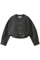 【コグ ザビッグスモーク/COGTHEBIGSMOKE】の16 NIKKI COLLARLESS JACKET ブラッキッシュ|ID: prp329100004828929 ipo3291000000035977022