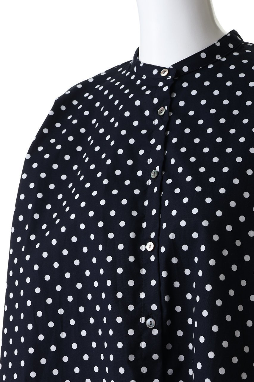【ミディウミ/MidiUmi】のdots shirt シャツ 人気、トレンドファッション・服の通販 founy(ファニー) 　ファッション　Fashion　レディースファッション　Fashion for Women　トップス・カットソー　Cut & Sew Tops　シャツ・ブラウス・オフィスカジュアル　Elegant Blouses & Button-Ups　2026年　2026　スリーブ　Sleeve, Long Sleeve / Short Sleeve　ドット　Polka Dot, Dot Pattern　フレア　Flare, Flared　ブロード　Broadcloth, Fine Cotton　ロング　Long, Long-Length　エレガント 上品　Elegant　夏　Summer　春　Spring　S/S・春夏　SS, Spring/Summer, Warm Season　other-5|ID: prp329100004828932 ipo3291000000035145509