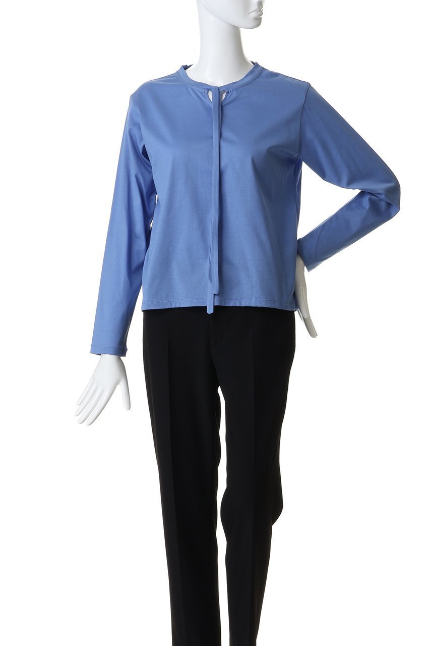 【ミディウミ/MidiUmi】のbow-tie PO プルオーバー 人気、トレンドファッション・服の通販 founy(ファニー) 　ファッション　Fashion　レディースファッション　Fashion for Women　トップス・カットソー　Cut & Sew Tops　シャツ・ブラウス・オフィスカジュアル　Elegant Blouses & Button-Ups　カジュアルプルオーバー・ニットトップス　Pullovers & Knit Tops / Casual Pullovers　2026年　2026　エレガント 上品　Elegant　コンパクト　Compact, Small Size　ジャケット　Jacket, Outerwear　スリーブ　Sleeve, Long Sleeve / Short Sleeve　フェミニン　Feminine, Girly　リボン　Ribbon, Bow　ロング　Long, Long-Length　夏　Summer　春　Spring　S/S・春夏　SS, Spring/Summer, Warm Season　other-2|ID: prp329100004828933 ipo3291000000035145513