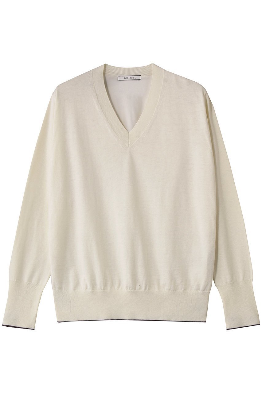 【ベイジ,/BEIGE,】のCHLOR(クロー)/ニット 人気、トレンドファッション・服の通販 founy(ファニー) ファッション Fashion レディースファッション Fashion for Women トップス・カットソー Cut & Sew Tops ニット Knit Tops & Sweaters カジュアルプルオーバー・ニットトップス Pullovers & Knit Tops / Casual Pullovers バランス Balance, Style Balance ベーシック Basic, Essential 定番 Standard, Basic Item A/W・秋冬 Autumn/Winter other-1|ID: prp329100004828935 ipo3291000000036519006