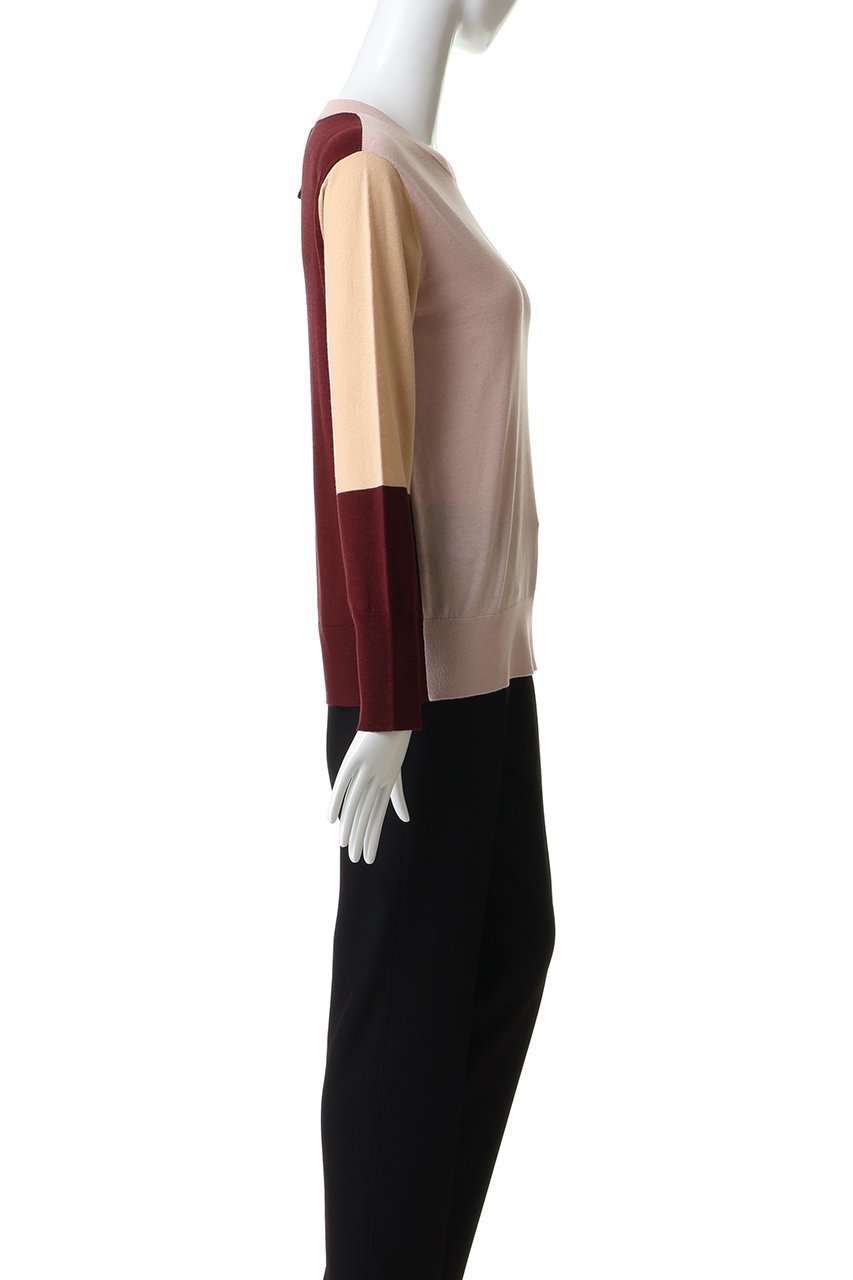 【ベイジ,/BEIGE,】のCHLOR(クロー)/ウールシルク配色クルーネックニット 人気、トレンドファッション・服の通販 founy(ファニー) 　ファッション　Fashion　レディースファッション　Fashion for Women　トップス・カットソー　Cut & Sew Tops　ニット　Knit Tops & Sweaters　カジュアルプルオーバー・ニットトップス　Pullovers & Knit Tops / Casual Pullovers　2026年　2026　シルク　Silk, 100% Silk　夏　Summer　春　Spring　S/S・春夏　SS, Spring/Summer, Warm Season　other-3|ID: prp329100004828936 ipo3291000000035145540