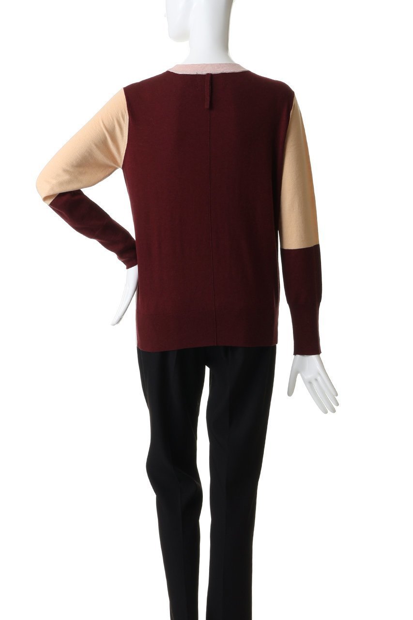 【ベイジ,/BEIGE,】のCHLOR(クロー)/ウールシルク配色クルーネックニット 人気、トレンドファッション・服の通販 founy(ファニー) 　ファッション　Fashion　レディースファッション　Fashion for Women　トップス・カットソー　Cut & Sew Tops　ニット　Knit Tops & Sweaters　カジュアルプルオーバー・ニットトップス　Pullovers & Knit Tops / Casual Pullovers　2026年　2026　シルク　Silk, 100% Silk　夏　Summer　春　Spring　S/S・春夏　SS, Spring/Summer, Warm Season　other-4|ID: prp329100004828936 ipo3291000000035145541