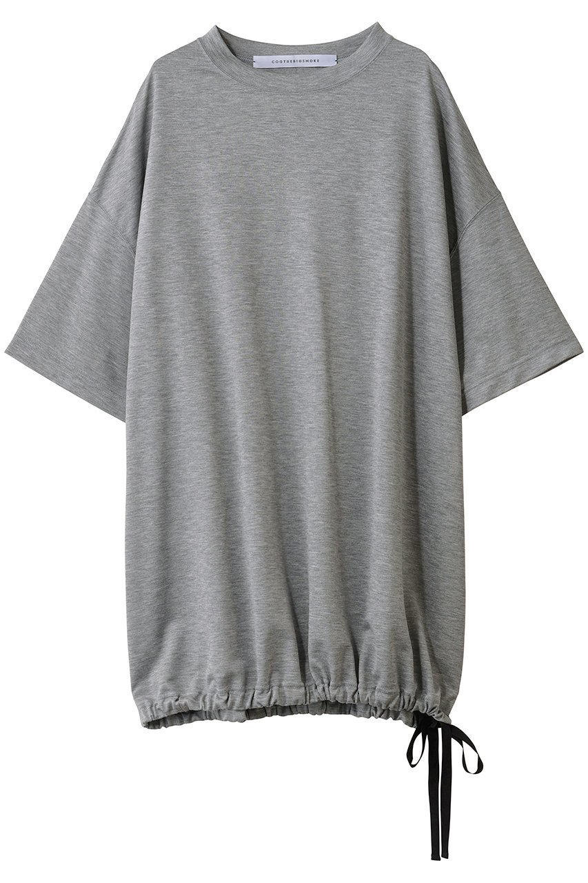 【コグ ザビッグスモーク/COGTHEBIGSMOKE】の59 BOWIE T SHIRT インテリア・キッズ・メンズ・レディースファッション・服の通販 founy(ファニー) 　ファッション　Fashion　レディースファッション　Fashion for Women　トップス・カットソー　Cut & Sew Tops　シャツ・ブラウス・オフィスカジュアル　Elegant Blouses & Button-Ups　ロングTシャツ・Tシャツ　Longline T-Shirts & Tees　カットソー・ベーシックTシャツ　Cut-and-Sewn Tops / Stretch Tees & Basics　2026年　2026　なめらか　Smooth, Silky Texture　ショート　Short, Short Length　シンプル　Simple, Minimal　スリーブ　Sleeve, Long Sleeve / Short Sleeve　ドレス　Dress, One-Piece　パターン　Pattern, Design Print　フォルム　Silhouette, Form　ブラウジング　Blouson Silhouette, Cinched Waist　リボン　Ribbon, Bow　夏　Summer　春　Spring　S/S・春夏　SS, Spring/Summer, Warm Season　ライトグレー|ID: prp329100004829001 ipo3291000000035146071