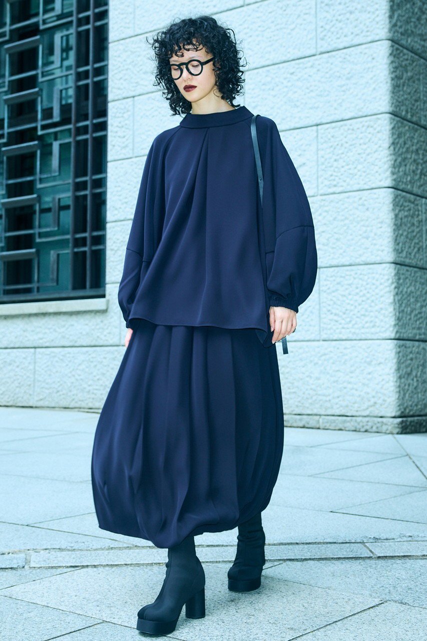 【エンフォルド/ENFOLD】の【1/14 12:00販売開始】STAND DRAPE 人気、トレンドファッション・服の通販 founy(ファニー) 　ファッション　Fashion　レディースファッション　Fashion for Women　トップス・カットソー　Cut & Sew Tops　シャツ・ブラウス・オフィスカジュアル　Elegant Blouses & Button-Ups　2026年　2026　エレガント 上品　Elegant　シンプル　Simple, Minimal　スリーブ　Sleeve, Long Sleeve / Short Sleeve　ドレープ　Drape, Draping Fabric　リラックス　Relax, Relaxed Fit　ロング　Long, Long-Length　夏　Summer　春　Spring　S/S・春夏　SS, Spring/Summer, Warm Season　other-5|ID: prp329100004829008 ipo3291000000035146135