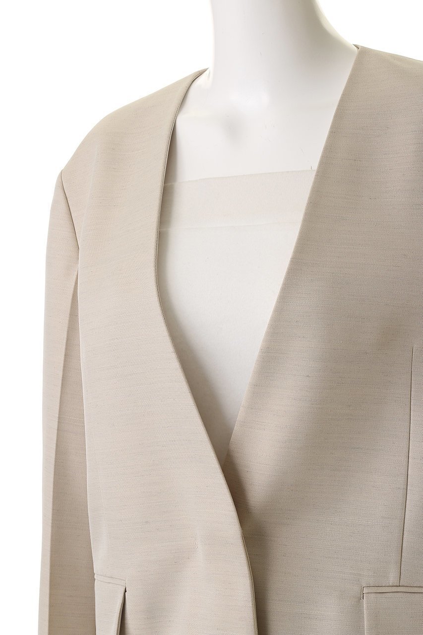 【エブール/ebure】の【店舗限定】スラブラチネ ノーカラーオーバーサイズジャケット 人気、トレンドファッション・服の通販 founy(ファニー) 　ファッション　Fashion　レディースファッション　Fashion for Women　アウター　Coat / Outerwear Collection　レディースジャケット・軽アウター　Jackets　2026年　2026　カーディガン　Cardigan, Knitwear　ジャケット　Jacket, Outerwear　フィット　Fit, Slim Fit　夏　Summer　春　Spring　S/S・春夏　SS, Spring/Summer, Warm Season　other-5|ID: prp329100004829009 ipo3291000000035146150