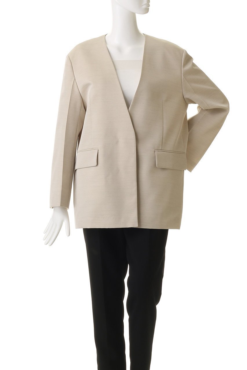 【エブール/ebure】の【店舗限定】スラブラチネ ノーカラーオーバーサイズジャケット 人気、トレンドファッション・服の通販 founy(ファニー) ファッション Fashion レディースファッション Fashion for Women アウター Coat / Outerwear Collection レディースジャケット・軽アウター Jackets 2026年 2026 カーディガン Cardigan, Knitwear ジャケット Jacket, Outerwear フィット Fit, Slim Fit 夏 Summer 春 Spring S/S・春夏 SS, Spring/Summer, Warm Season other-2|ID: prp329100004829009 ipo3291000000035818423