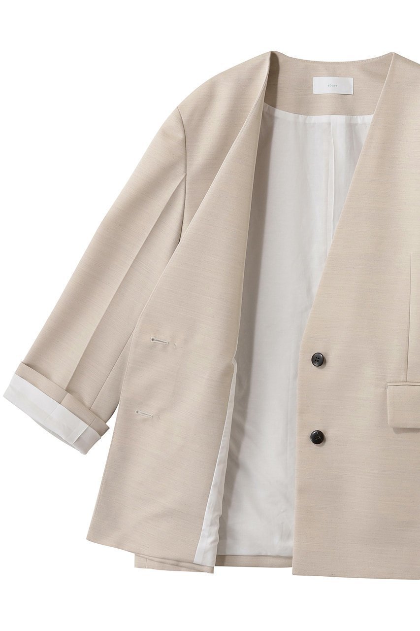 【エブール/ebure】の【店舗限定】スラブラチネ ノーカラーオーバーサイズジャケット 人気、トレンドファッション・服の通販 founy(ファニー) ファッション Fashion レディースファッション Fashion for Women アウター Coat / Outerwear Collection レディースジャケット・軽アウター Jackets 2026年 2026 カーディガン Cardigan, Knitwear ジャケット Jacket, Outerwear フィット Fit, Slim Fit 夏 Summer 春 Spring S/S・春夏 SS, Spring/Summer, Warm Season other-6|ID: prp329100004829009 ipo3291000000035818427