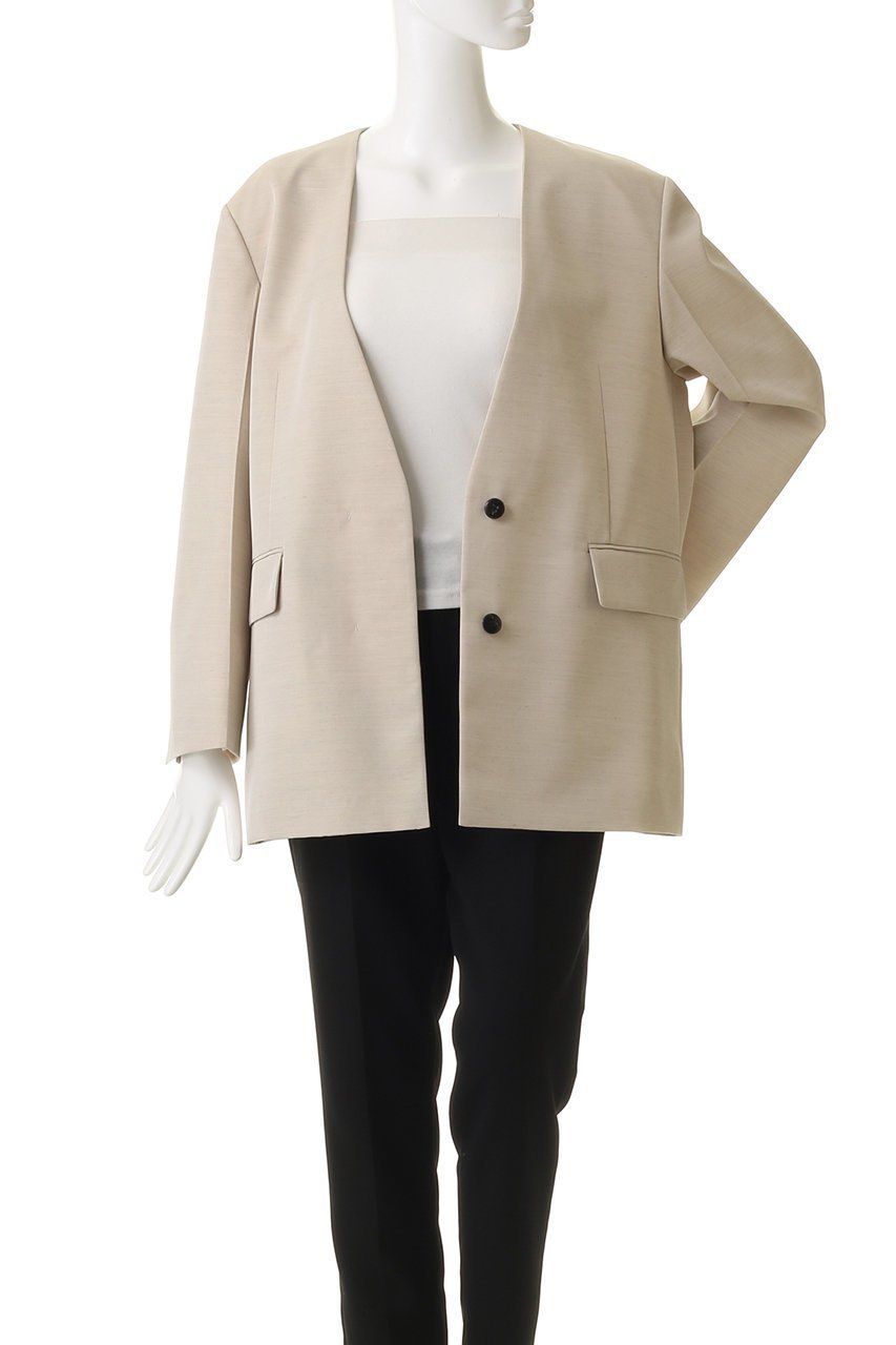 【エブール/ebure】の【店舗限定】スラブラチネ ノーカラーオーバーサイズジャケット 人気、トレンドファッション・服の通販 founy(ファニー) ファッション Fashion レディースファッション Fashion for Women アウター Coat / Outerwear Collection レディースジャケット・軽アウター Jackets 2026年 2026 カーディガン Cardigan, Knitwear ジャケット Jacket, Outerwear フィット Fit, Slim Fit 夏 Summer 春 Spring S/S・春夏 SS, Spring/Summer, Warm Season other-7|ID: prp329100004829009 ipo3291000000035818428