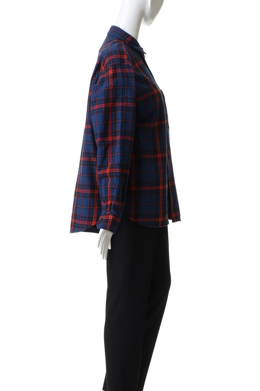 【オブラダ/Oblada】のチェックオーセンティックシャツ 人気、トレンドファッション・服の通販 founy(ファニー) 　ファッション　Fashion　レディースファッション　Fashion for Women　トップス・カットソー　Cut & Sew Tops　シャツ・ブラウス・オフィスカジュアル　Elegant Blouses & Button-Ups　2026年　2026　スラックス　Slacks, Dress Pants　スリーブ　Sleeve, Long Sleeve / Short Sleeve　チェック　Check, Plaid, Tartan　デニム　Denim, Jeans Material　ロング　Long, Long-Length　夏　Summer　春　Spring　S/S・春夏　SS, Spring/Summer, Warm Season　other-3|ID: prp329100004829013 ipo3291000000035146174