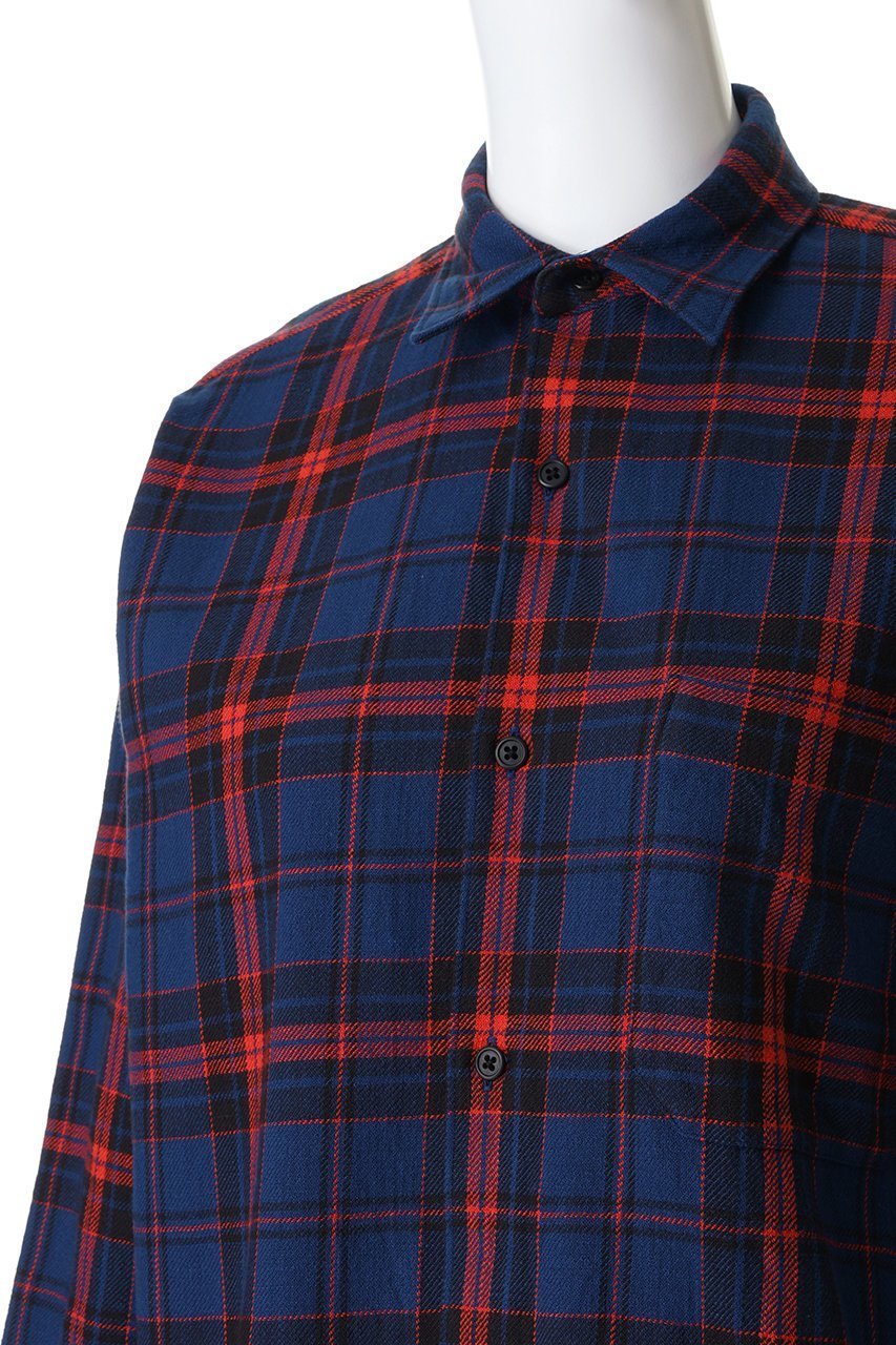 【オブラダ/Oblada】のチェックオーセンティックシャツ 人気、トレンドファッション・服の通販 founy(ファニー) 　ファッション　Fashion　レディースファッション　Fashion for Women　トップス・カットソー　Cut & Sew Tops　シャツ・ブラウス・オフィスカジュアル　Elegant Blouses & Button-Ups　2026年　2026　スラックス　Slacks, Dress Pants　スリーブ　Sleeve, Long Sleeve / Short Sleeve　チェック　Check, Plaid, Tartan　デニム　Denim, Jeans Material　ロング　Long, Long-Length　夏　Summer　春　Spring　S/S・春夏　SS, Spring/Summer, Warm Season　other-5|ID: prp329100004829013 ipo3291000000036069281