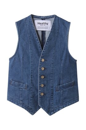 【ヘルシーデニム/Healthy Denim】 Rucola デニムベスト人気、トレンドファッション・服の通販 founy(ファニー) ファッション Fashion レディースファッション Fashion for Women アウター Coat / Outerwear Collection レディースジャケット・軽アウター Jackets 2026年 2026 ジャケット Jacket, Outerwear デニム Denim, Jeans Material ベスト Vest, Waistcoat モダン Modern, Contemporary ヴィンテージ Vintage Style 夏 Summer 春 Spring S/S・春夏 SS, Spring/Summer, Warm Season |ID:prp329100004829017