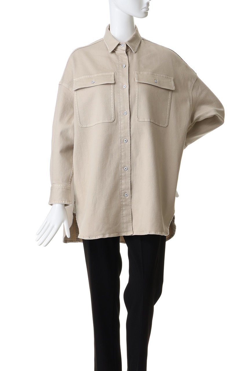 【ヘルシーデニム/Healthy Denim】のAlmond スーパービッグデニムシャツ 人気、トレンドファッション・服の通販 founy(ファニー) 　ファッション　Fashion　レディースファッション　Fashion for Women　トップス・カットソー　Cut & Sew Tops　シャツ・ブラウス・オフィスカジュアル　Elegant Blouses & Button-Ups　2026年　2026　なめらか　Smooth, Silky Texture　スリーブ　Sleeve, Long Sleeve / Short Sleeve　ダメージ　Distressed, Destroyed　チュニック　Tunic, Long Top　デニム　Denim, Jeans Material　ビッグ　Big, Oversized　フロント　Front, Front Design　ロング　Long, Long-Length　今季　This Season, Current Season　夏　Summer　春　Spring　S/S・春夏　SS, Spring/Summer, Warm Season　other-2|ID: prp329100004829019 ipo3291000000035818432