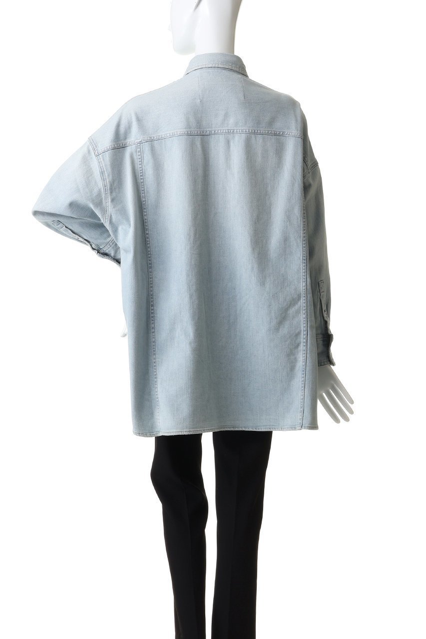 【ヘルシーデニム/Healthy Denim】のAlmond スーパービッグデニムシャツ 人気、トレンドファッション・服の通販 founy(ファニー) 　ファッション　Fashion　レディースファッション　Fashion for Women　トップス・カットソー　Cut & Sew Tops　シャツ・ブラウス・オフィスカジュアル　Elegant Blouses & Button-Ups　2026年　2026　スリーブ　Sleeve, Long Sleeve / Short Sleeve　ダメージ　Distressed, Destroyed　チュニック　Tunic, Long Top　デニム　Denim, Jeans Material　ロング　Long, Long-Length　夏　Summer　春　Spring　S/S・春夏　SS, Spring/Summer, Warm Season　other-4|ID: prp329100004829021 ipo3291000000035146229