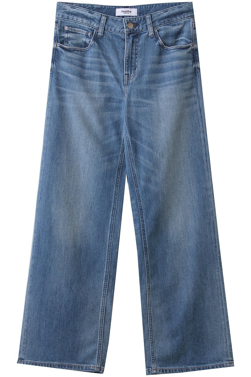 【ヘルシーデニム/Healthy Denim】のQuiche ワイドフレアデニムパンツ 人気、トレンドファッション・服の通販 founy(ファニー) 　ファッション　Fashion　レディースファッション　Fashion for Women　パンツ　Pants & Trousers　デニムパンツ・ジーンズ・美脚デニム　Denim Jeans & Pants　2026年　2026　デニム　Denim, Jeans Material　フレア　Flare, Flared　今季　This Season, Current Season　夏　Summer　定番　Standard, Basic Item　春　Spring　S/S・春夏　SS, Spring/Summer, Warm Season　 other-1|ID: prp329100004829022 ipo3291000000035682663