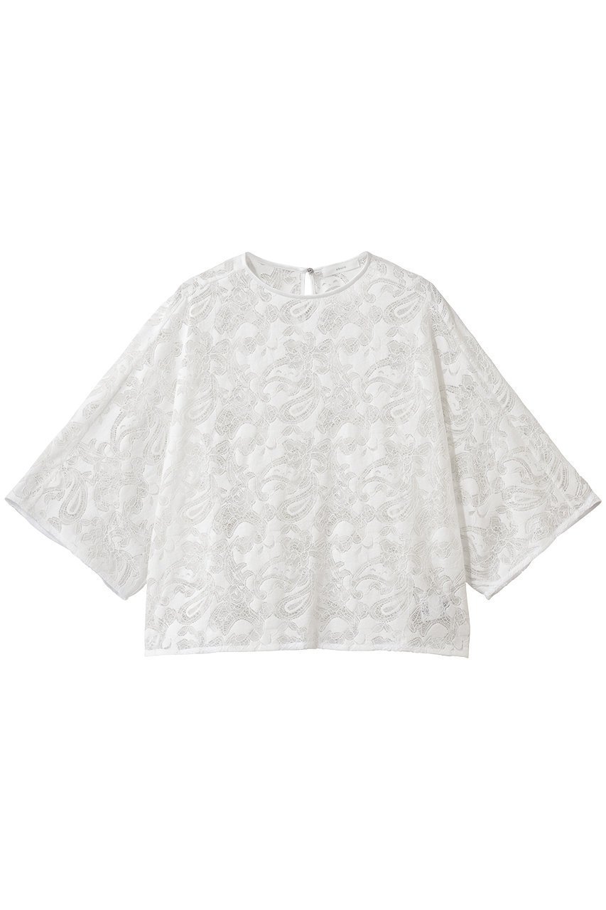 【エブール/ebure】の【店舗限定】ペイズリーラッセルレース プルオーバーブラウス 人気、トレンドファッション・服の通販 founy(ファニー) ファッション Fashion レディースファッション Fashion for Women トップス・カットソー Cut & Sew Tops シャツ・ブラウス・オフィスカジュアル Elegant Blouses & Button-Ups カジュアルプルオーバー・ニットトップス Pullovers & Knit Tops / Casual Pullovers 2026年 2026 ショート Short, Short Length スリーブ Sleeve, Long Sleeve / Short Sleeve チュール Tulip, Tulip Motif フィット Fit, Slim Fit ペイズリー Paisley, Ethnic Pattern メッシュ Mesh, Net Fabric レース Lace, Lace Fabric 再入荷 Restock / Back in Stock 夏 Summer 春 Spring S/S・春夏 SS, Spring/Summer, Warm Season other-1|ID: prp329100004829047 ipo3291000000036069419