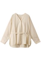 【エブール/ebure】の【店舗限定】リライムタイプライター ノーカラーブラウス 人気、トレンドファッション・服の通販 founy(ファニー) ファッション Fashion レディースファッション Fashion for Women トップス・カットソー Cut & Sew Tops シャツ・ブラウス・オフィスカジュアル Elegant Blouses & Button-Ups 2026年 2026 おすすめ Recommended / Our Picks なめらか Smooth, Silky Texture スリーブ Sleeve, Long Sleeve / Short Sleeve セットアップ Set-Up, Coordinated Outfit タイプライター Typewriter Fabric, Crisp Cotton ブラウジング Blouson Silhouette, Cinched Waist ロング Long, Long-Length 再入荷 Restock / Back in Stock 夏 Summer 春 Spring S/S・春夏 SS, Spring/Summer, Warm Season |ID:prp329100004829057