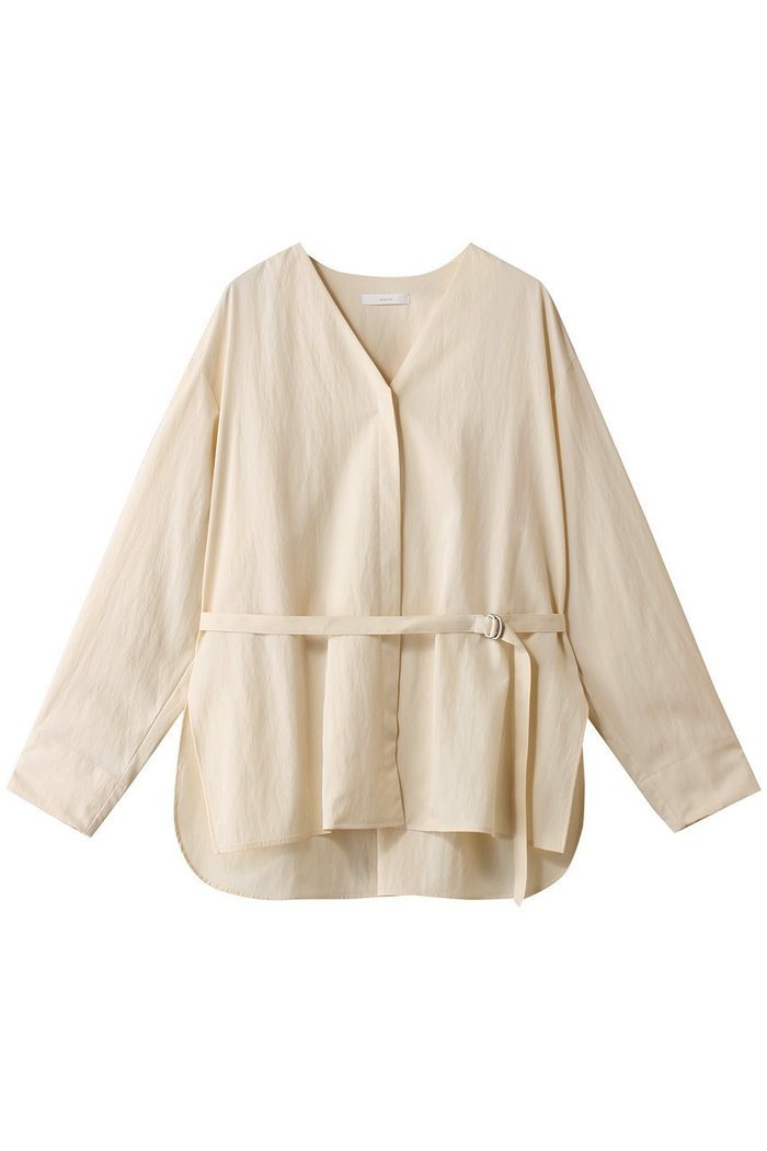 【エブール/ebure】の【店舗限定】リライムタイプライター ノーカラーブラウス インテリア・キッズ・メンズ・レディースファッション・服の通販 founy(ファニー) https://founy.com/ ファッション Fashion レディースファッション Fashion for Women トップス・カットソー Cut & Sew Tops シャツ・ブラウス・オフィスカジュアル Elegant Blouses & Button-Ups 2026年 2026 おすすめ Recommended / Our Picks なめらか Smooth, Silky Texture スリーブ Sleeve, Long Sleeve / Short Sleeve セットアップ Set-Up, Coordinated Outfit タイプライター Typewriter Fabric, Crisp Cotton ブラウジング Blouson Silhouette, Cinched Waist ロング Long, Long-Length 夏 Summer 春 Spring S/S・春夏 SS, Spring/Summer, Warm Season |ID: prp329100004829057 ipo3291000000036230465