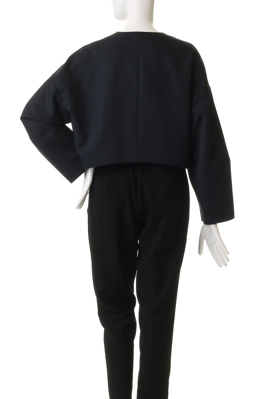 【エブール/ebure】の【店舗限定】スラブラチネ ノーカラーショートジャケット 人気、トレンドファッション・服の通販 founy(ファニー) 　ファッション　Fashion　レディースファッション　Fashion for Women　アウター　Coat / Outerwear Collection　レディースジャケット・軽アウター　Jackets　2026年　2026　カーディガン　Cardigan, Knitwear　ショート　Short, Short Length　ジャケット　Jacket, Outerwear　今季　This Season, Current Season　再入荷　Restock / Back in Stock　夏　Summer　春　Spring　S/S・春夏　SS, Spring/Summer, Warm Season　other-4|ID: prp329100004829061 ipo3291000000035818540