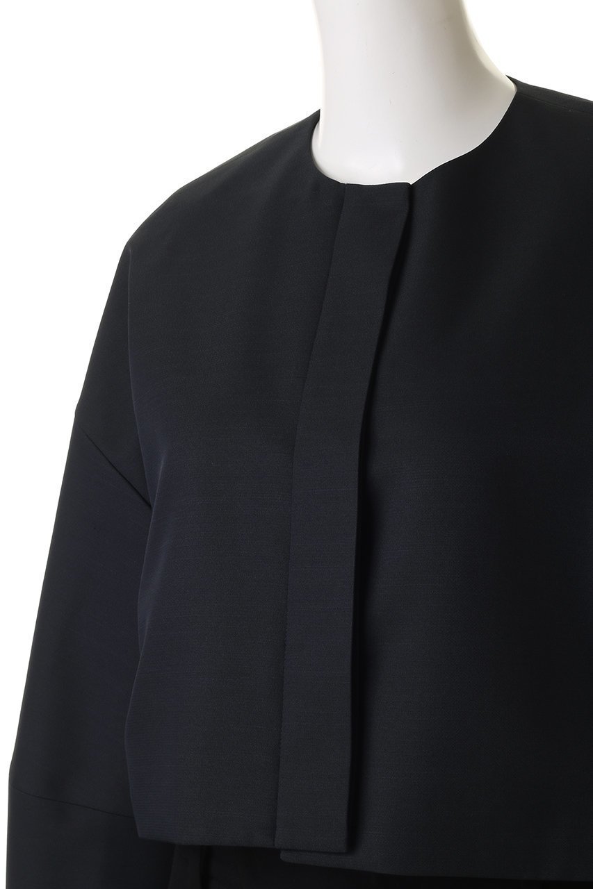 【エブール/ebure】の【店舗限定】スラブラチネ ノーカラーショートジャケット 人気、トレンドファッション・服の通販 founy(ファニー) 　ファッション　Fashion　レディースファッション　Fashion for Women　アウター　Coat / Outerwear Collection　レディースジャケット・軽アウター　Jackets　2026年　2026　カーディガン　Cardigan, Knitwear　ショート　Short, Short Length　ジャケット　Jacket, Outerwear　今季　This Season, Current Season　再入荷　Restock / Back in Stock　夏　Summer　春　Spring　S/S・春夏　SS, Spring/Summer, Warm Season　other-5|ID: prp329100004829061 ipo3291000000035818541