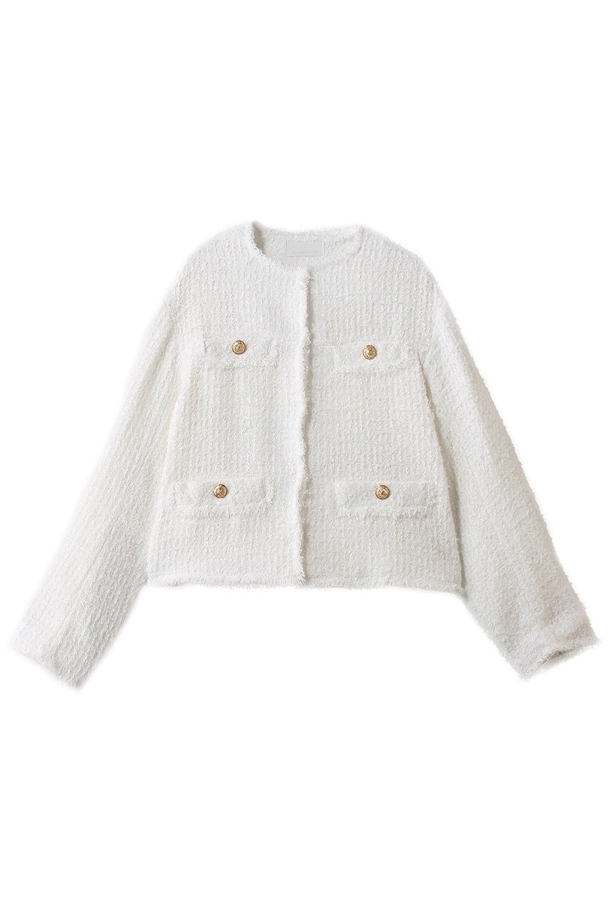 【ガリャルダガランテ/GALLARDAGALANTE】のツイードショートジャケット 人気、トレンドファッション・服の通販 founy(ファニー) 　ファッション　Fashion　レディースファッション　Fashion for Women　アウター　Coat / Outerwear Collection　レディースジャケット・軽アウター　Jackets　ジャケット　Jacket, Outerwear　ツイード　Twill, Twill Weave　デニム　Denim, Jeans Material　パーティ　Party, Party Style　フラップ　Flap, Flap Pocket　新作・新入荷　New Arrivals / New In　 other-1|ID: prp329100004829063 ipo3291000000035146492