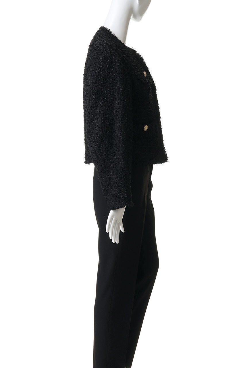 【ガリャルダガランテ/GALLARDAGALANTE】のツイードショートジャケット 人気、トレンドファッション・服の通販 founy(ファニー) 　ファッション　Fashion　レディースファッション　Fashion for Women　アウター　Coat / Outerwear Collection　レディースジャケット・軽アウター　Jackets　ジャケット　Jacket, Outerwear　ツイード　Twill, Twill Weave　デニム　Denim, Jeans Material　パーティ　Party, Party Style　フラップ　Flap, Flap Pocket　新作・新入荷　New Arrivals / New In　other-3|ID: prp329100004829063 ipo3291000000035146496