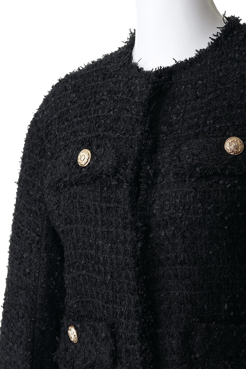 【ガリャルダガランテ/GALLARDAGALANTE】のツイードショートジャケット 人気、トレンドファッション・服の通販 founy(ファニー) 　ファッション　Fashion　レディースファッション　Fashion for Women　アウター　Coat / Outerwear Collection　レディースジャケット・軽アウター　Jackets　ジャケット　Jacket, Outerwear　ツイード　Twill, Twill Weave　デニム　Denim, Jeans Material　パーティ　Party, Party Style　フラップ　Flap, Flap Pocket　新作・新入荷　New Arrivals / New In　other-5|ID: prp329100004829063 ipo3291000000035146500