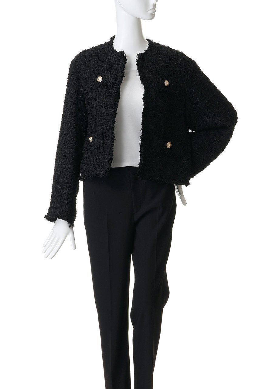 【ガリャルダガランテ/GALLARDAGALANTE】のツイードショートジャケット 人気、トレンドファッション・服の通販 founy(ファニー) 　ファッション　Fashion　レディースファッション　Fashion for Women　アウター　Coat / Outerwear Collection　レディースジャケット・軽アウター　Jackets　ジャケット　Jacket, Outerwear　ツイード　Twill, Twill Weave　デニム　Denim, Jeans Material　パーティ　Party, Party Style　フラップ　Flap, Flap Pocket　新作・新入荷　New Arrivals / New In　other-7|ID: prp329100004829063 ipo3291000000035146504