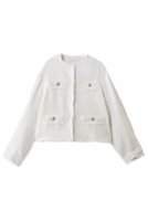 【ガリャルダガランテ/GALLARDAGALANTE】のツイードショートジャケット 人気、トレンドファッション・服の通販 founy(ファニー) ファッション Fashion レディースファッション Fashion for Women アウター Coat / Outerwear Collection レディースジャケット・軽アウター Jackets ジャケット Jacket, Outerwear ツイード Twill, Twill Weave デニム Denim, Jeans Material パーティ Party, Party Style フラップ Flap, Flap Pocket |ID:prp329100004829063
