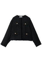 【ガリャルダガランテ/GALLARDAGALANTE】のツイードショートジャケット ブラック|ID: prp329100004829063 ipo3291000000036130685