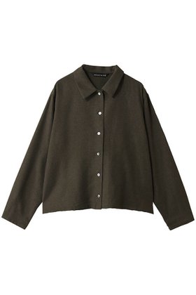 【ミズイロ インド/mizuiro ind】 wool blend basic shirt シャツ人気、トレンドファッション・服の通販 founy(ファニー) ファッション Fashion レディースファッション Fashion for Women トップス・カットソー Cut & Sew Tops シャツ・ブラウス・オフィスカジュアル Elegant Blouses & Button-Ups スリーブ Sleeve, Long Sleeve / Short Sleeve ベーシック Basic, Essential ロング Long, Long-Length エレガント 上品 Elegant 新作・新入荷 New Arrivals / New In |ID:prp329100004829067