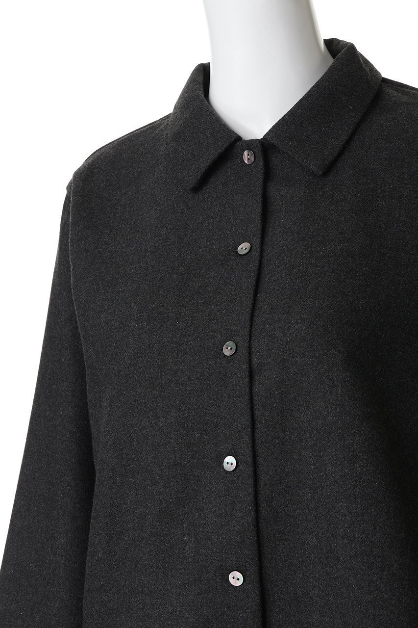 【ミズイロ インド/mizuiro ind】のwool blend basic shirt シャツ 人気、トレンドファッション・服の通販 founy(ファニー) ファッション Fashion レディースファッション Fashion for Women トップス・カットソー Cut & Sew Tops シャツ・ブラウス・オフィスカジュアル Elegant Blouses & Button-Ups スリーブ Sleeve, Long Sleeve / Short Sleeve ベーシック Basic, Essential ロング Long, Long-Length エレガント 上品 Elegant other-5|ID: prp329100004829067 ipo3291000000035977287