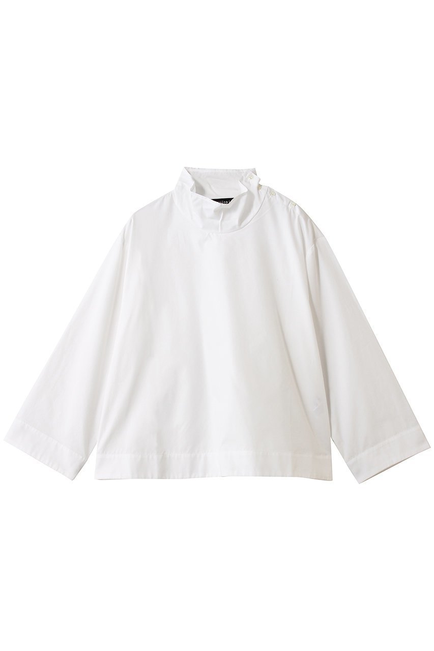 【ミズイロ インド/mizuiro ind】のhigh neck shirt シャツ インテリア・キッズ・メンズ・レディースファッション・服の通販 founy(ファニー) ファッション Fashion レディースファッション Fashion for Women トップス・カットソー Cut & Sew Tops シャツ・ブラウス・オフィスカジュアル Elegant Blouses & Button-Ups アシンメトリー Asymmetrical Style スリーブ Sleeve, Long Sleeve / Short Sleeve ハイネック High Neck, Mock Neck ルーズ Loose, Oversized ロング Long, Long-Length 新作・新入荷 New Arrivals / New In off white|ID: prp329100004829072 ipo3291000000035146570