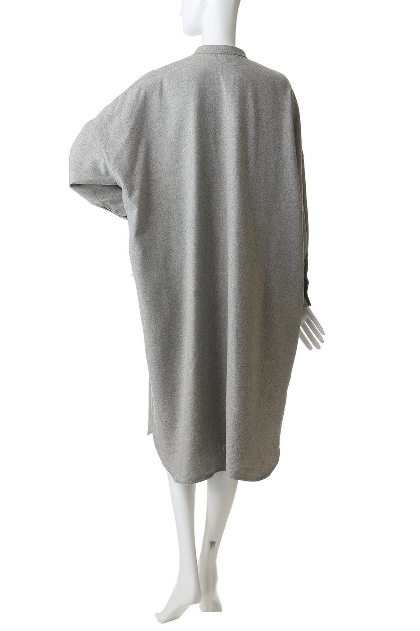 【ミズイロ インド/mizuiro ind】のwool blend stand collar shirt OP ワンピース 人気、トレンドファッション・服の通販 founy(ファニー) 　ファッション　Fashion　レディースファッション　Fashion for Women　ワンピース　Dresses　チュニック　Tunic Tops & Dresses　スタンド　Stand Collar, Upright Stand　チュニック　Tunic, Long Top　リラックス　Relax, Relaxed Fit　ロング　Long, Long-Length　新作・新入荷　New Arrivals / New In　羽織　Haori, Light Jacket　other-4|ID: prp329100004829075 ipo3291000000035146603