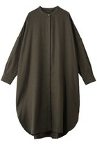 【ミズイロ インド/mizuiro ind】のwool blend stand collar shirt OP ワンピース 人気、トレンドファッション・服の通販 founy(ファニー) ファッション Fashion レディースファッション Fashion for Women ワンピース Dresses チュニック Tunic Tops & Dresses スタンド Stand Collar, Upright Stand チュニック Tunic, Long Top リラックス Relax, Relaxed Fit ロング Long, Long-Length 羽織 Haori, Light Jacket thumbnail brown|ID: prp329100004829075 ipo3291000000035392100