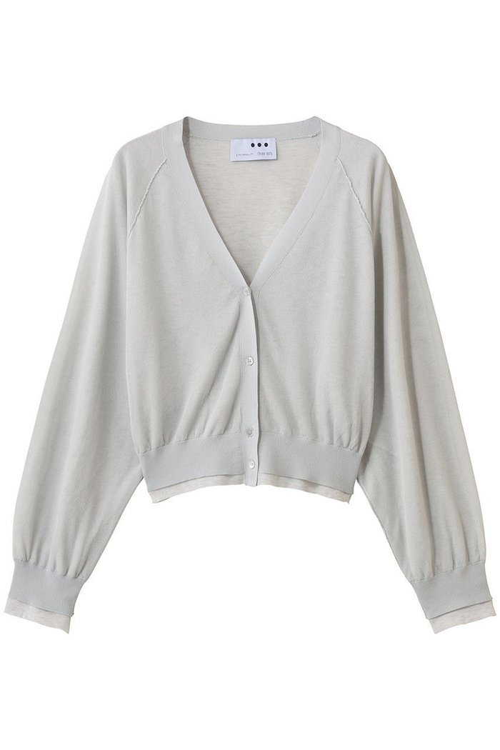 【スリー ドッツ/three dots】のダブルレイヤー カーディガン インテリア・キッズ・メンズ・レディースファッション・服の通販 founy(ファニー) https://founy.com/ ファッション Fashion レディースファッション Fashion for Women トップス・カットソー Cut & Sew Tops ニット Knit Tops & Sweaters カーディガン・羽織り Layered Style Cardigans 2026年 2026 おすすめ Recommended / Our Picks カーディガン Cardigan, Knitwear シアー Sheer, See-Through シンプル Simple, Minimal バランス Balance, Style Balance エレガント 上品 Elegant 夏 Summer 春 Spring S/S・春夏 SS, Spring/Summer, Warm Season |ID: prp329100004829078 ipo3291000000035146622