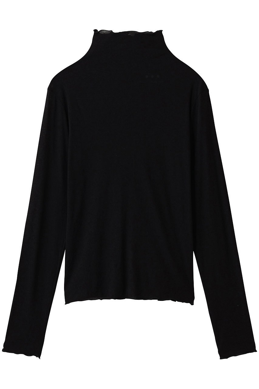 【スリー ドッツ/three dots】のソフトシースルー メロウタートル インテリア・キッズ・メンズ・レディースファッション・服の通販 founy(ファニー) 　ファッション　Fashion　レディースファッション　Fashion for Women　トップス・カットソー　Cut & Sew Tops　シャツ・ブラウス・オフィスカジュアル　Elegant Blouses & Button-Ups　ロングTシャツ・Tシャツ　Longline T-Shirts & Tees　カットソー・ベーシックTシャツ　Cut-and-Sewn Tops / Stretch Tees & Basics　2026年　2026　インナー　Innerwear　キャミソール　Camisole, Spaghetti Strap Top　スウェット / スエット　Sweatshirt, Sweatwear　スリーブ　Sleeve, Long Sleeve / Short Sleeve　ロング　Long, Long-Length　夏　Summer　春　Spring　S/S・春夏　SS, Spring/Summer, Warm Season　ブラック|ID: prp329100004829081 ipo3291000000036069490