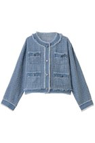 【スリー ドッツ/three dots】のニードルパンチ デニムジャケット ウォッシュド|ID: prp329100004829086 ipo3291000000035146695