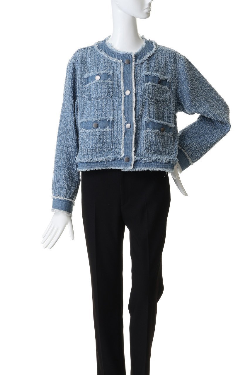 【スリー ドッツ/three dots】のニードルパンチ デニムジャケット 人気、トレンドファッション・服の通販 founy(ファニー) 　ファッション　Fashion　レディースファッション　Fashion for Women　アウター　Coat / Outerwear Collection　レディースジャケット・軽アウター　Jackets　デニムジャケット / カジュアルアウター　Denim Jackets　2026年　2026　ジャケット　Jacket, Outerwear　デニム　Denim, Jeans Material　フリンジ　Fringe, Tassel　夏　Summer　春　Spring　S/S・春夏　SS, Spring/Summer, Warm Season　other-2|ID: prp329100004829086 ipo3291000000035146699