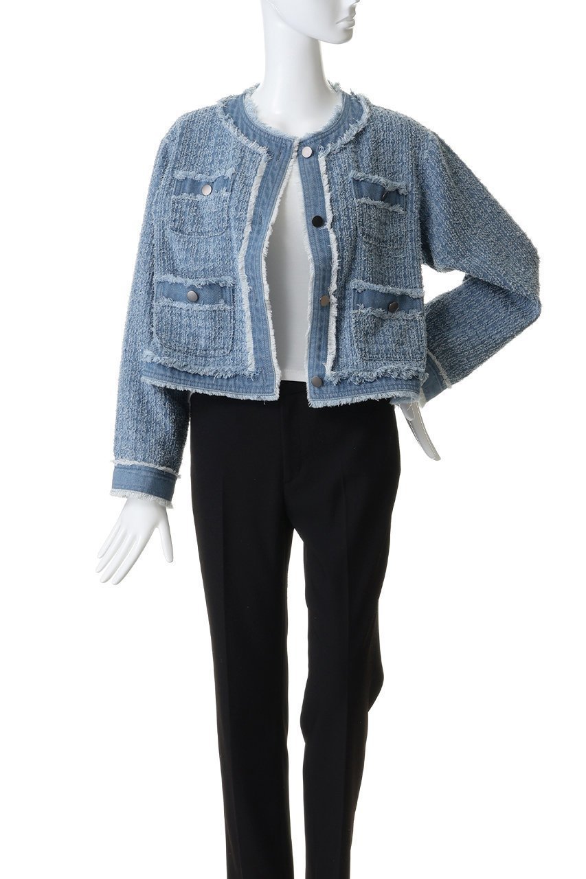 【スリー ドッツ/three dots】のニードルパンチ デニムジャケット 人気、トレンドファッション・服の通販 founy(ファニー) 　ファッション　Fashion　レディースファッション　Fashion for Women　アウター　Coat / Outerwear Collection　レディースジャケット・軽アウター　Jackets　デニムジャケット / カジュアルアウター　Denim Jackets　2026年　2026　ジャケット　Jacket, Outerwear　デニム　Denim, Jeans Material　フリンジ　Fringe, Tassel　夏　Summer　春　Spring　S/S・春夏　SS, Spring/Summer, Warm Season　other-7|ID: prp329100004829086 ipo3291000000035146705