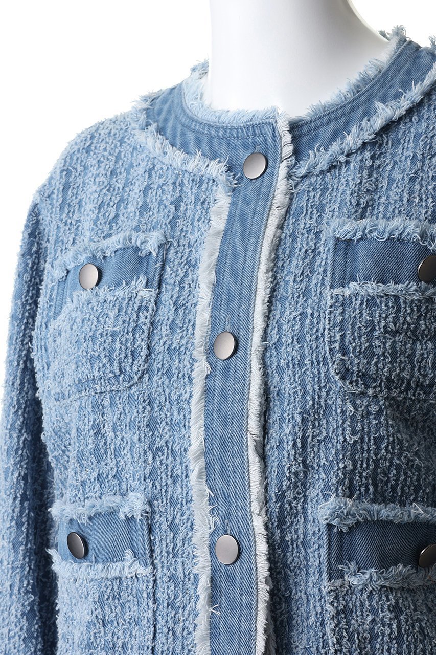 【スリー ドッツ/three dots】のニードルパンチ デニムジャケット 人気、トレンドファッション・服の通販 founy(ファニー) ファッション Fashion レディースファッション Fashion for Women アウター Coat / Outerwear Collection レディースジャケット・軽アウター Jackets デニムジャケット / カジュアルアウター Denim Jackets 2026年 2026 ジャケット Jacket, Outerwear デニム Denim, Jeans Material フリンジ Fringe, Tassel 夏 Summer 春 Spring S/S・春夏 SS, Spring/Summer, Warm Season other-5|ID: prp329100004829086 ipo3291000000036069517