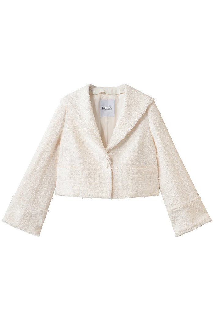 【アルアバイル/allureville】の【Loulou Willoughby】ファンシーツイードセーラージャケット インテリア・キッズ・メンズ・レディースファッション・服の通販 founy(ファニー) https://founy.com/ ファッション Fashion レディースファッション Fashion for Women アウター Coat / Outerwear Collection レディースジャケット・軽アウター Jackets 2026年 2026 クラシック Classic, Timeless Style コンパクト Compact, Small Size シンプル Simple, Minimal ジャケット Jacket, Outerwear スリーブ Sleeve, Long Sleeve / Short Sleeve ツイード Twill, Twill Weave バランス Balance, Style Balance ボトム Bottoms, Lower Wear エレガント 上品 Elegant 夏 Summer 春 Spring S/S・春夏 SS, Spring/Summer, Warm Season |ID: prp329100004829096 ipo3291000000035146753
