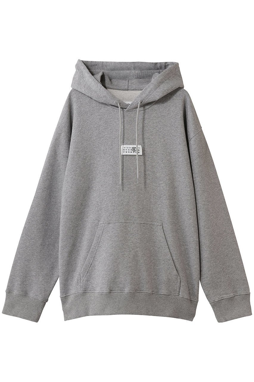【エムエムシックス メゾンマルジェラ/MM6 Maison Margiela / MEN】の【MEN】ロゴ フーディースウェットシャツ インテリア・キッズ・メンズ・レディースファッション・服の通販 founy(ファニー) 　ファッション　Fashion　メンズファッション　Fashion for Men　トップス・カットソー　Cut & Sew Tops　パーカー・フーディー / カジュアルコーデ　Hoodies & Parkas　メンズシャツ　Shirts　2026年　2026　スウェット / スエット　Sweatshirt, Sweatwear　ボトム　Bottoms, Lower Wear　夏　Summer　定番　Standard, Basic Item　春　Spring　S/S・春夏　SS, Spring/Summer, Warm Season　ライトグレー|ID: prp329100004829115 ipo3291000000035146916