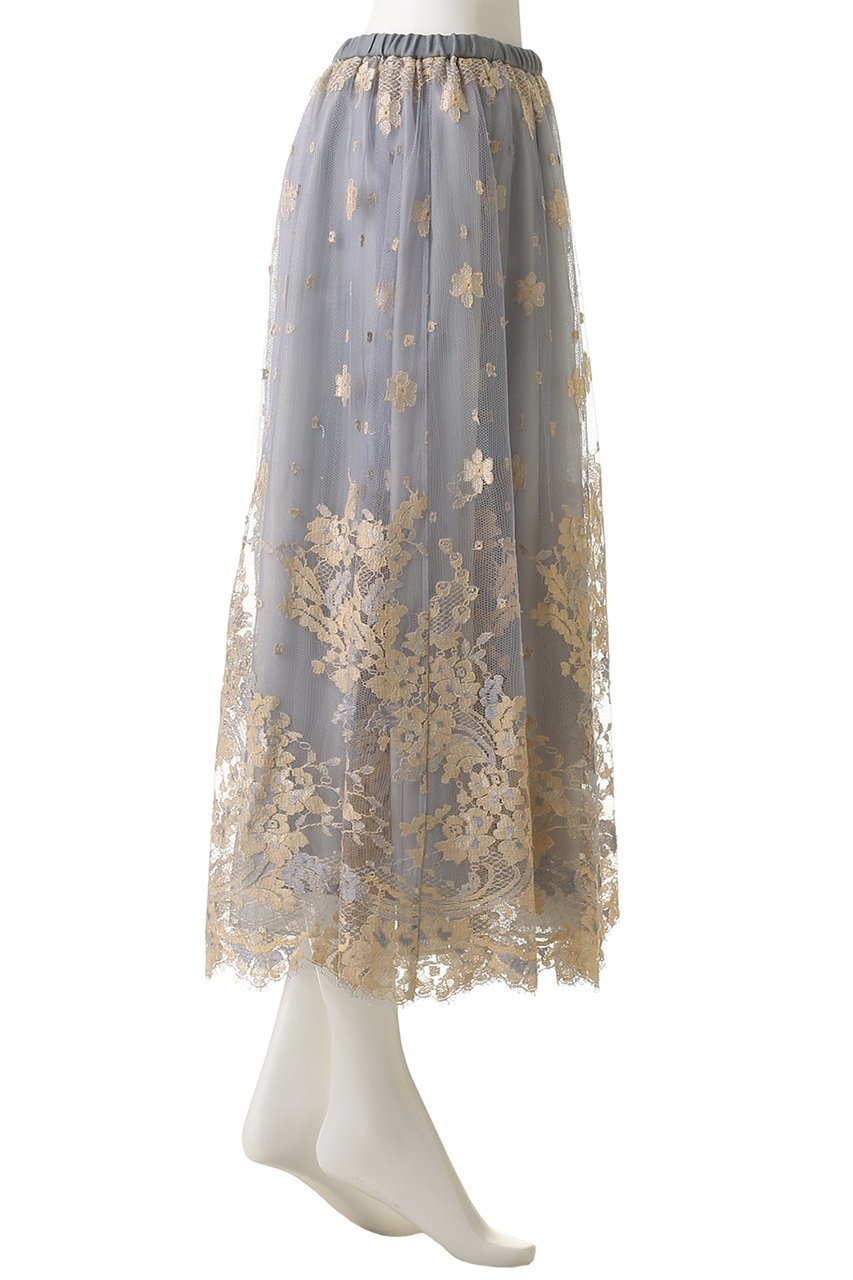 【エブール/ebure】の【1/16 0:00販売開始】バイカラーリバーレース ギャザースカート 人気、トレンドファッション・服の通販 founy(ファニー) 　ファッション　Fashion　レディースファッション　Fashion for Women　スカート　Skirts　2026年　2026　オレンジ　Orange　ギャザー　Gathered, Ruffled　グログラン　Grosgrain, Grosgrain Ribbon　スピンドル　Spindle, Drawcord　フランス　France, French　ループ　Loop, Loop Knit　レース　Lace, Lace Fabric　夏　Summer　春　Spring　S/S・春夏　SS, Spring/Summer, Warm Season　other-3|ID: prp329100004829125 ipo3291000000035147167