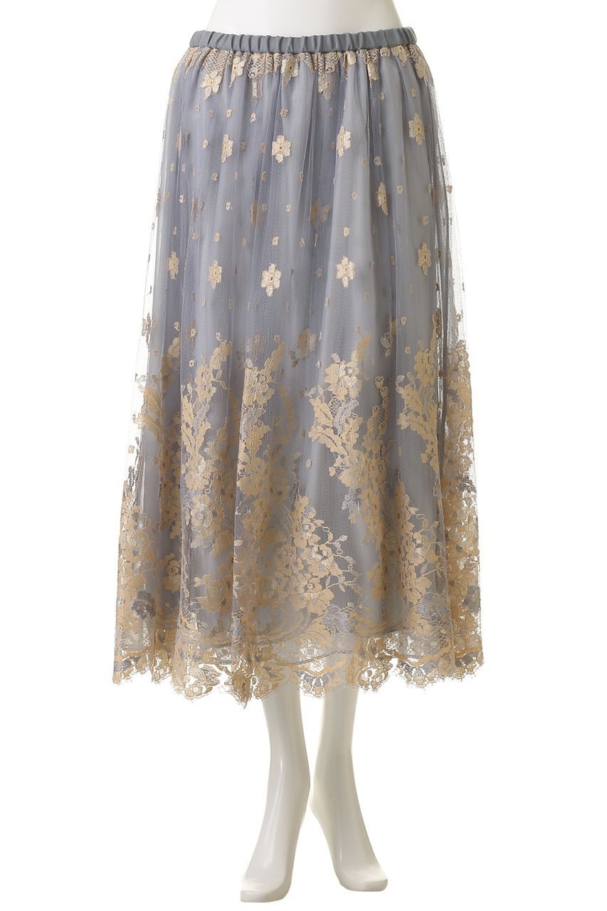 【エブール/ebure】のバイカラーリバーレース ギャザースカート 人気、トレンドファッション・服の通販 founy(ファニー) 　ファッション　Fashion　レディースファッション　Fashion for Women　スカート　Skirts　2026年　2026　オレンジ　Orange　ギャザー　Gathered, Ruffled　グログラン　Grosgrain, Grosgrain Ribbon　スピンドル　Spindle, Drawcord　フランス　France, French　ループ　Loop, Loop Knit　レース　Lace, Lace Fabric　夏　Summer　春　Spring　S/S・春夏　SS, Spring/Summer, Warm Season　other-2|ID: prp329100004829125 ipo3291000000036005971