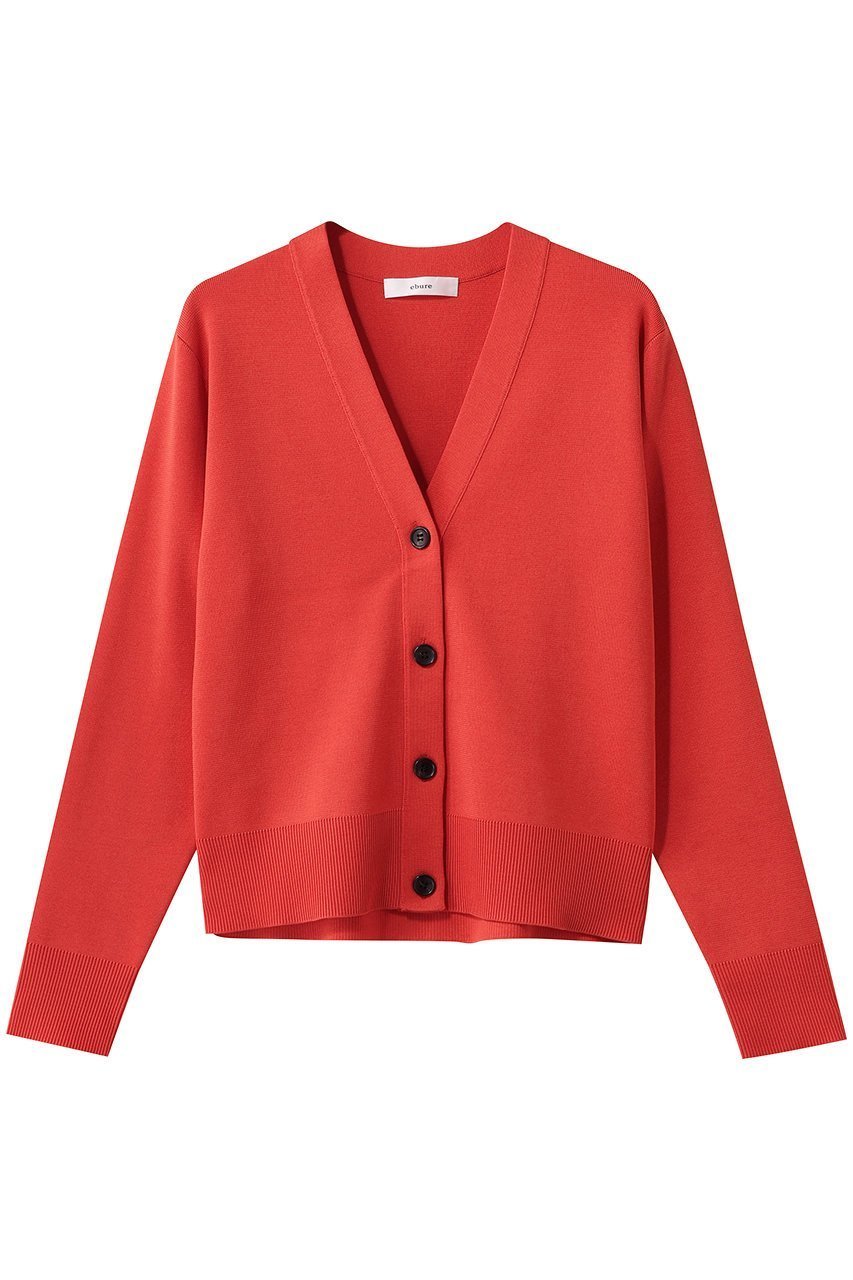 【エブール/ebure】の【1/16 0:00販売開始】シルクコットンハイゲージ Vネックニットカーディガン インテリア・キッズ・メンズ・レディースファッション・服の通販 founy(ファニー) 　ファッション　Fashion　レディースファッション　Fashion for Women　トップス・カットソー　Cut & Sew Tops　ニット　Knit Tops & Sweaters　カーディガン・羽織り　Layered Style Cardigans　Vネックトップス　V-Neck Tops / V-Cut Neckline Shirts　2026年　2026　おすすめ　Recommended / Our Picks　インド　Indian Textile　カーディガン　Cardigan, Knitwear　シルク　Silk, 100% Silk　ストレッチ　Stretch, Stretchy Fabric　ラグジュアリー　Luxury, Elegant　エレガント 上品　Elegant　夏　Summer　春　Spring　S/S・春夏　SS, Spring/Summer, Warm Season　レッド|ID: prp329100004829127 ipo3291000000035147182