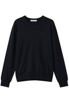 【エブール/ebure】のシルクコットンハイゲージ クルーネックニットプルオーバー 人気、トレンドファッション・服の通販 founy(ファニー) ファッション Fashion レディースファッション Fashion for Women トップス・カットソー Cut & Sew Tops ニット Knit Tops & Sweaters カジュアルプルオーバー・ニットトップス Pullovers & Knit Tops / Casual Pullovers 2026年 2026 インド Indian Textile シルク Silk, 100% Silk スラックス Slacks, Dress Pants スリーブ Sleeve, Long Sleeve / Short Sleeve ダブル Double, Double-Breasted デニム Denim, Jeans Material ロング Long, Long-Length エレガント 上品 Elegant 再入荷 Restock / Back in Stock 夏 Summer 春 Spring S/S・春夏 SS, Spring/Summer, Warm Season thumbnail ネイビー|ID: prp329100004829128 ipo3291000000035775154