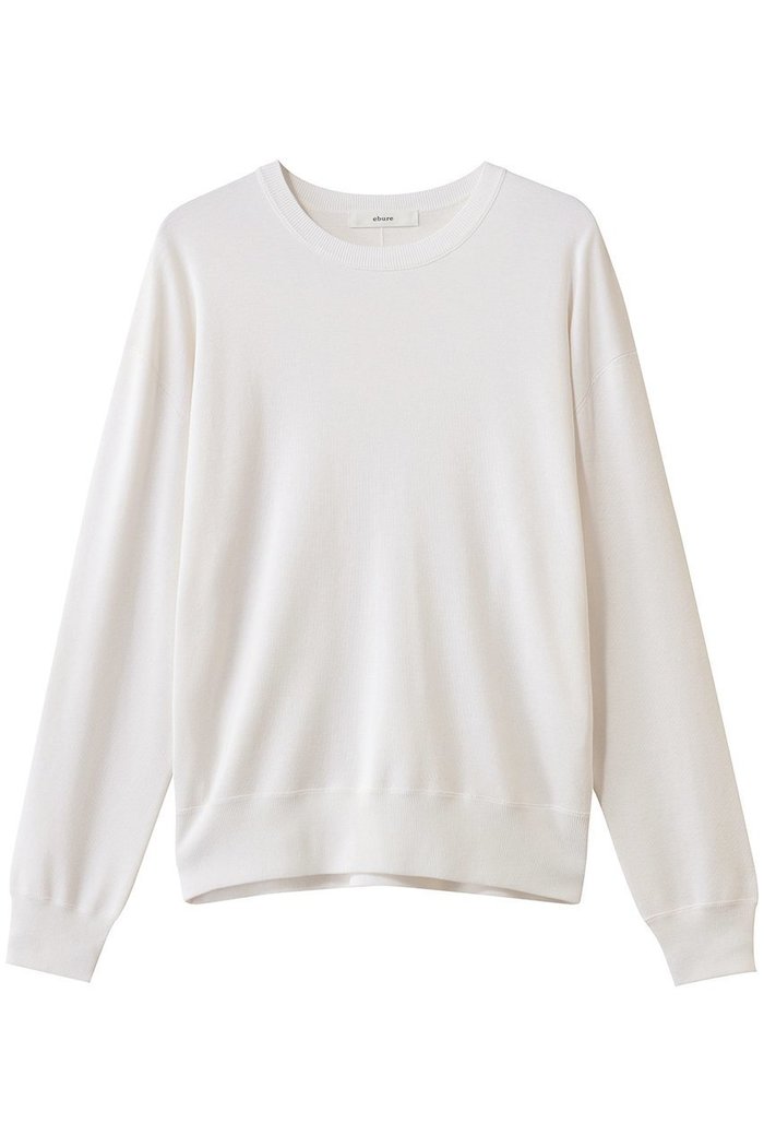 【エブール/ebure】のシルクコットンハイゲージ クルーネックニットプルオーバー インテリア・キッズ・メンズ・レディースファッション・服の通販 founy(ファニー) https://founy.com/ ファッション Fashion レディースファッション Fashion for Women トップス・カットソー Cut & Sew Tops ニット Knit Tops & Sweaters カジュアルプルオーバー・ニットトップス Pullovers & Knit Tops / Casual Pullovers インド Indian Textile シルク Silk, 100% Silk スラックス Slacks, Dress Pants スリーブ Sleeve, Long Sleeve / Short Sleeve ダブル Double, Double-Breasted デニム Denim, Jeans Material ロング Long, Long-Length エレガント 上品 Elegant |ID: prp329100004829128 ipo3291000000036642127